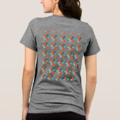T-shirt En Tri-matière Fleur patchwork (Verso)