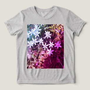 T-shirt En Tri-matière Fleur rose et blanche