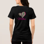 T-shirt En Tri-matière Fleur Rose Vert (Verso)