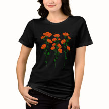 Fleur sauvage orange vintage