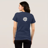 T-shirt En Tri-matière Fleurs blanches (Verso intégral)