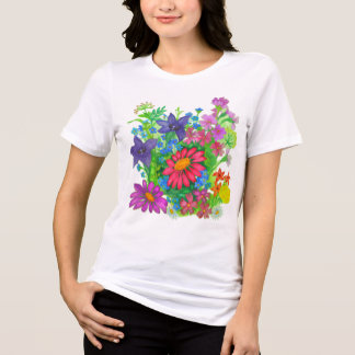 T-shirt En Tri-matière Fleurs d'été
