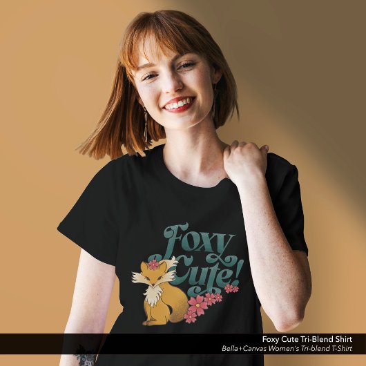 T-shirt En Tri-matière Fleurs Foxy Cute
