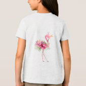 T-shirt En Tri-matière Fleurs Tropicales Et Fleurs (Verso)
