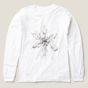 T-shirt En Tri-matière Flocon de neige unique délicat