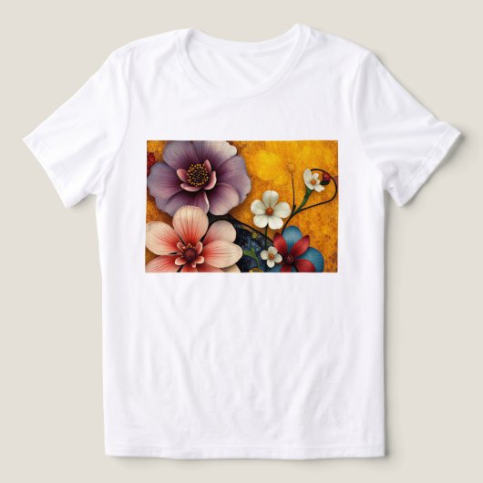 T-shirt En Tri-matière Floral (Design Recto)