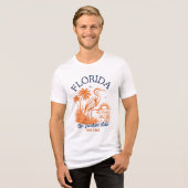 T-shirt En Tri-matière Florida The Sunshine State - & Palm Beach (Recto plein)