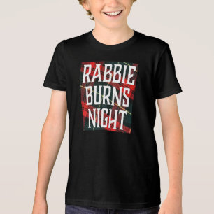 T-shirt En Tri-matière Flyer de célébration de la soirée Burns sur fond m