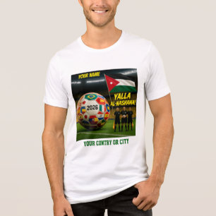 T-shirt En Tri-matière Football 2026 Jordanie Nom personnalisé pays  T