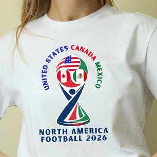 T-shirt En Tri-matière Football en Amérique du Nord 2026 – États-Unis Can