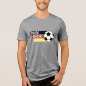 T-shirt En Tri-matière Football Run Kick & Goal T-Shirt (Recto)