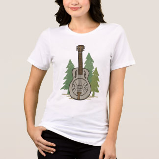 T-shirt En Tri-matière Forêt Steel Dobro - Amateur d'art musical rustique