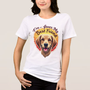 T-shirt En Tri-matière Forever Mon Meilleur Amoureux des chiens Ami