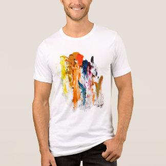 T-shirt En Tri-matière Formes Abstraites nées d’une palette d’artistes vi