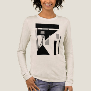 T-shirt En Tri-matière Formes géométriques d'inspiration MCM gris noir Ab
