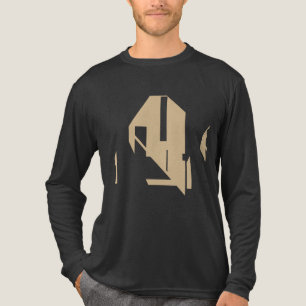 T-shirt En Tri-matière Formes géométriques riches en bronze Design d'art