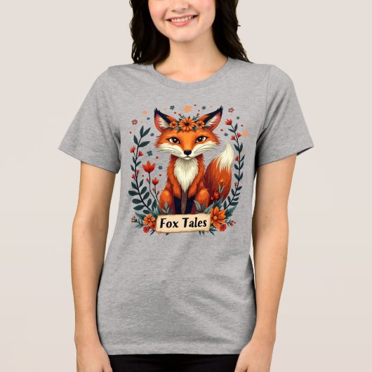T-shirt En Tri-matière Fox Tales Boho Woodland Animal (Recto)