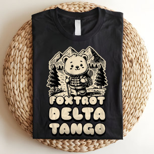 T-shirt En Tri-matière Foxtrot Delta Tango FDT Bear Anti-Trump Politique