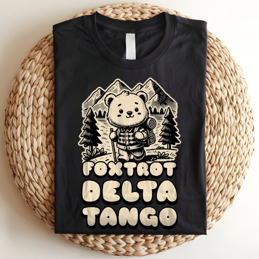 T-shirt En Tri-matière Foxtrot Delta Tango FDT Bear Anti-Trump Politique
