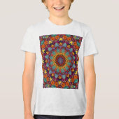 T-shirt En Tri-matière Fractal Kaleidoscope Mandala Pattern-64351 (Recto)