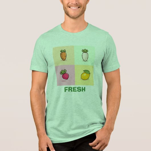 T-SHIRT EN TRI-MATIÈRE FRAIS (Recto)