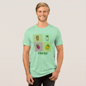 T-SHIRT EN TRI-MATIÈRE FRAIS (Recto plein)