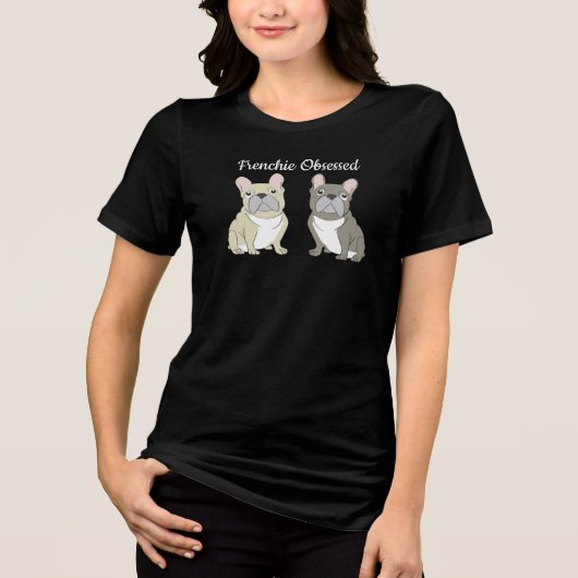 T-shirt En Tri-matière Frenchie obsédé (Recto)