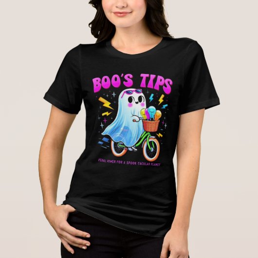 T-SHIRT EN TRI-MATIÈRE FRIENDLY GHOST, BOO PHANTOM (Recto)