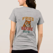 T-shirt En Tri-matière "Fries avant les garçons" (Verso)