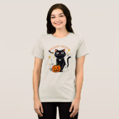 T-shirt En Tri-matière Fright Night Halloween Cat (Recto plein)