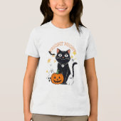 T-shirt En Tri-matière Fright Night Halloween Cat (Recto)