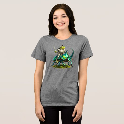 T-shirt En Tri-matière Frog Knight and Battle Beetle (Recto plein)