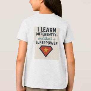 T-shirt En Tri-matière Fruit Avec Le TDAH*, J'Apprends Différemment