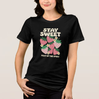 T-shirt En Tri-matière Fruit De L'Esprit Avec Fraises