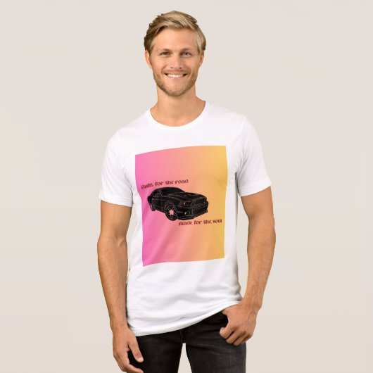 T-shirt En Tri-matière Fueled by Passion – Car Lover Logo Design (Recto plein)