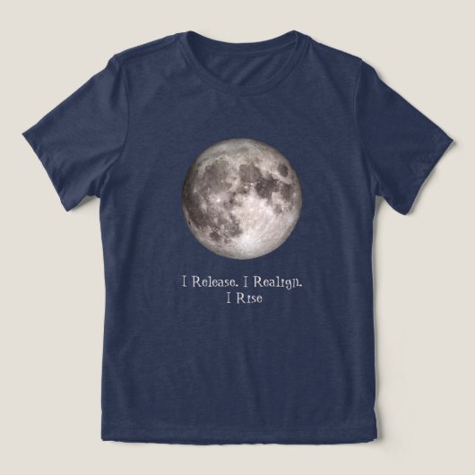 T-shirt En Tri-matière Full Moon Ritual I Release I Realign I Rise (Design Recto)