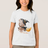 T-shirt En Tri-matière Fun Retro "Trick or Treat" Splash Halloween (Recto)