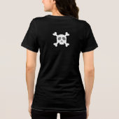T-shirt En Tri-matière Fun White Skeleton Rib Bones & Sketch Halloween (Verso)