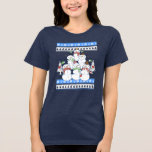 T-shirt En Tri-matière Funky Snowman sapin de Noël<br><div class="desc">Arbre de Noël Snowman</div>