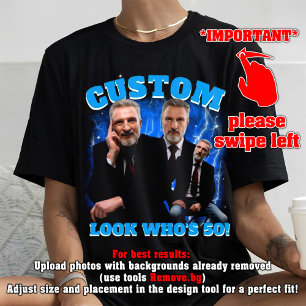 T-shirt En Tri-matière Funny 50th Birthday Shirt, Look Who's 50!, bootleg