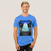 T-shirt En Tri-matière Funny Alien Abduction Phone Distraction Sci-Fi Hum (Recto plein)