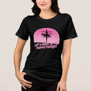 T-shirt En Tri-matière Funny Ballerina Silhouette Rendez-vous à la barre