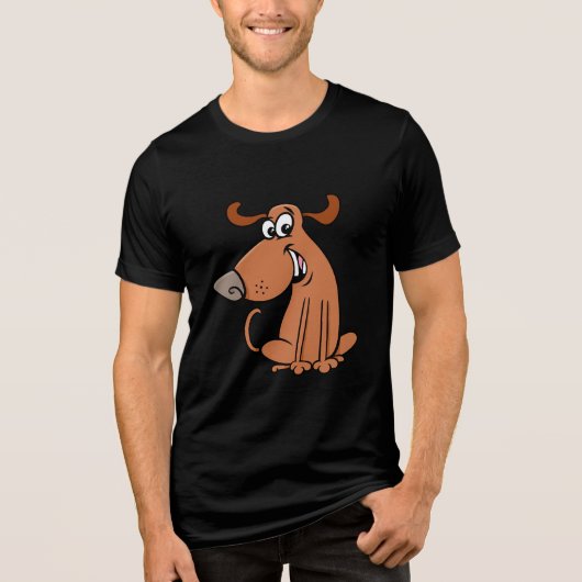 T-shirt En Tri-matière Funny Cartoon Dog (Recto)