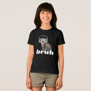 T-shirt En Tri-matière Funny Chat Bruh