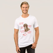 T-shirt En Tri-matière Funny Cockapoo Anatomy - Unique Valentine Gift (Recto plein)