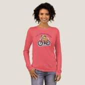 T-shirt En Tri-matière **Funny Cycling Dog – Cute Dog Riding a Bicycle Il (Recto complet)