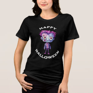 T-shirt En Tri-matière Funny Frankenstein Monster Happy Halloween
