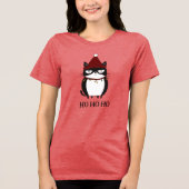 T-shirt En Tri-matière Funny Grouchy Chat Catmas Humour Noël (Recto)