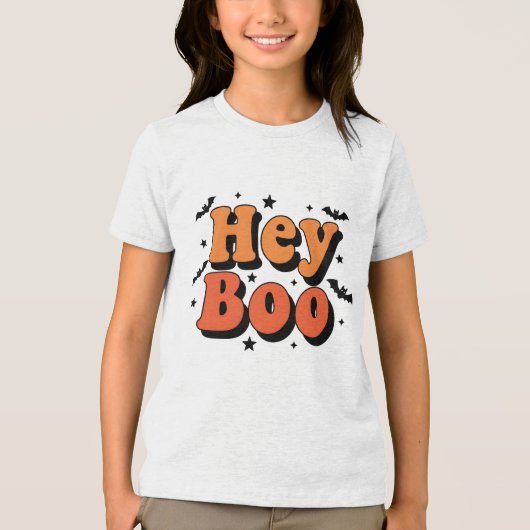 T-shirt En Tri-matière Funny Hey Boo Shirt - Saison Éffrayante Halloween (Recto)