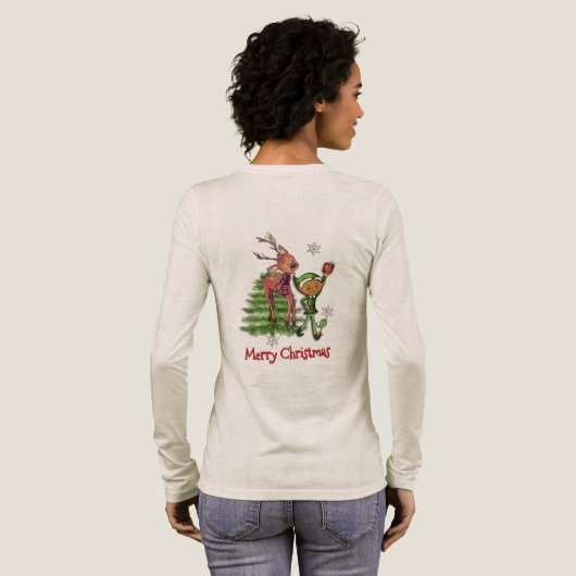T-shirt En Tri-matière Funny Let's Get Elfed Up Christmas Party (Verso complet)